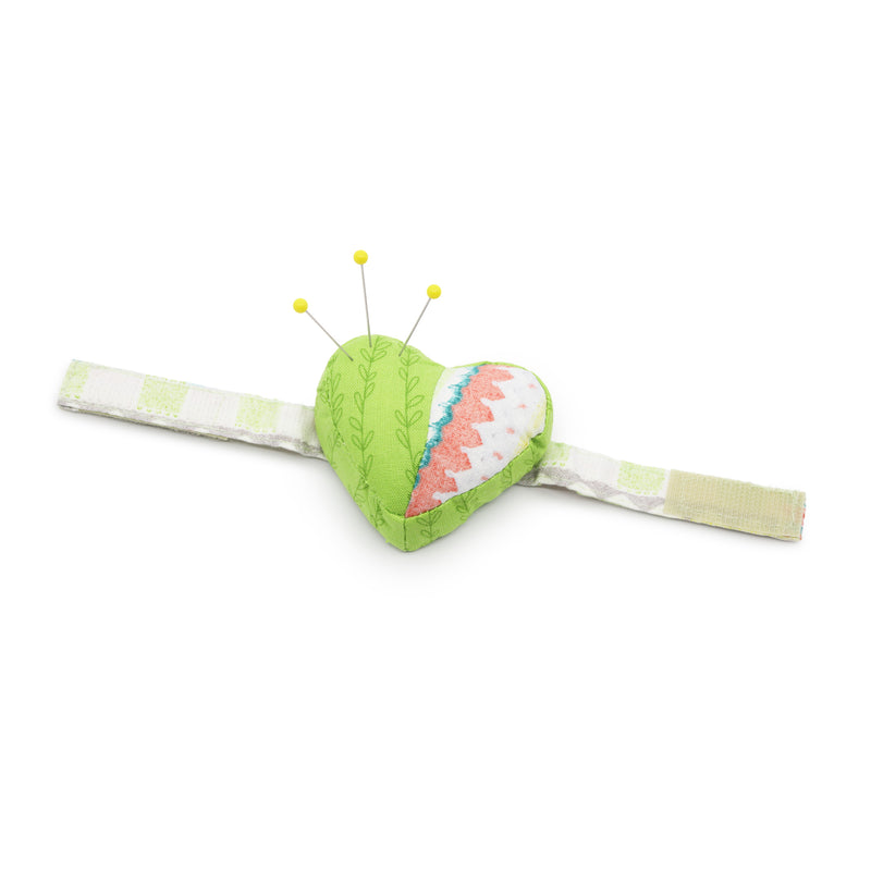 Load image into Gallery viewer, 3002|Dritz Heart Wrist Pin Cushion with Adjustable Strap, Assorted Colors