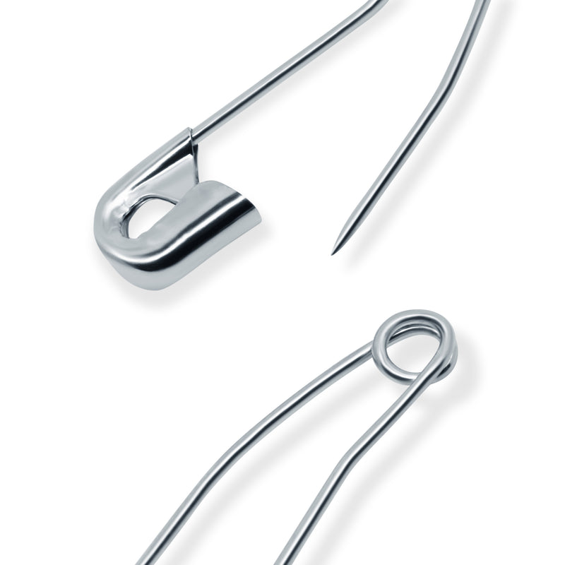 Load image into Gallery viewer, 7215|Dritz 1-1/16" Curved Safety Pins, Nickel, 50 pc