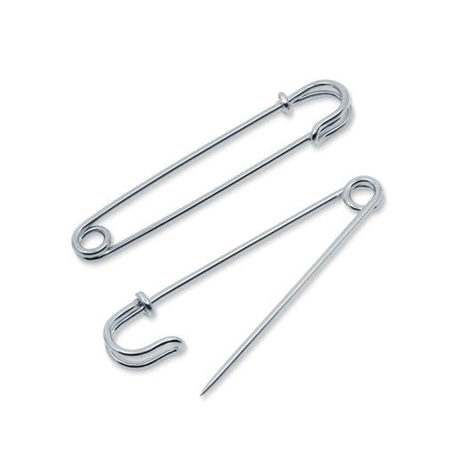 62-65|Dritz 3" Skirt/Kilt Pins, Nickel, 2 pc