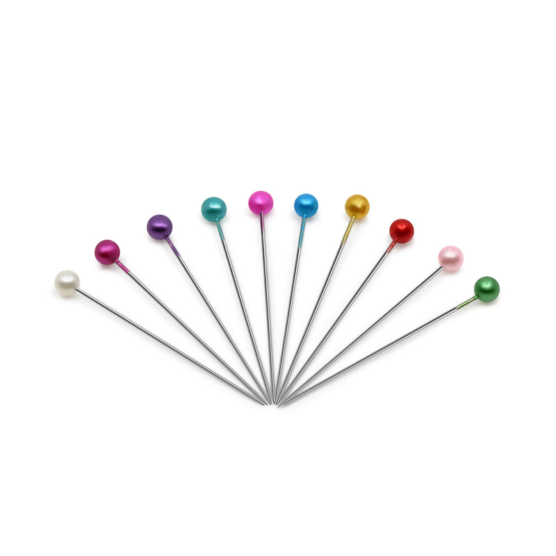 Load image into Gallery viewer, BK157|Dritz 1-1/2" Long Pearlized Pins, Assorted, 1440 pc