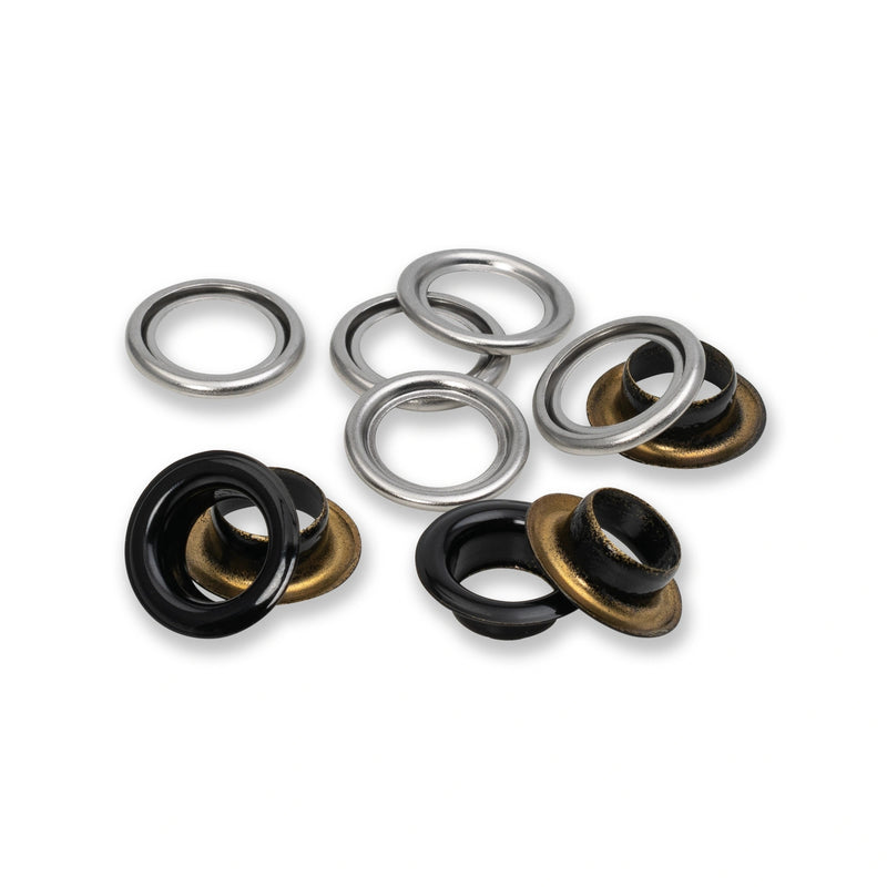 Load image into Gallery viewer, 542541|Prym Eyelets with washers 11 mm Black 20pc