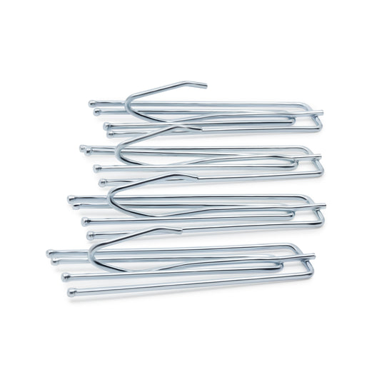 44324|Dritz Long Neck Pleater Hooks, Silver, 14 pc