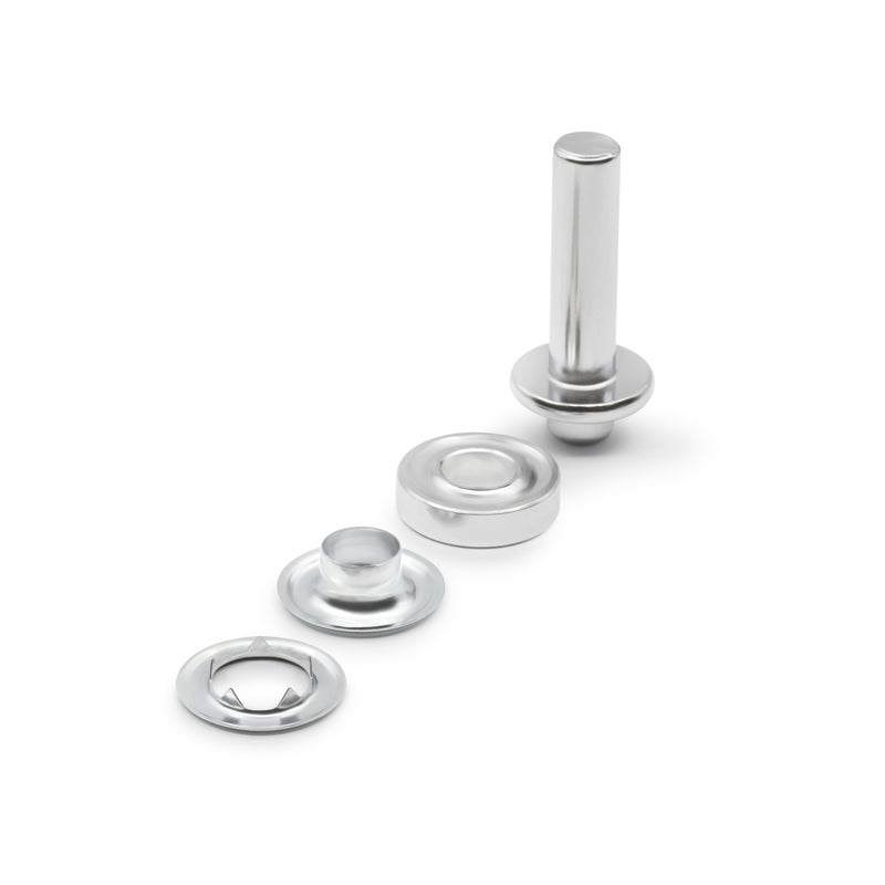 Cargue la imagen en el visor de la galería, 660-65|Dritz 7/16" Extra-Large Eyelets &amp; Tools, 10 Sets, Nickel