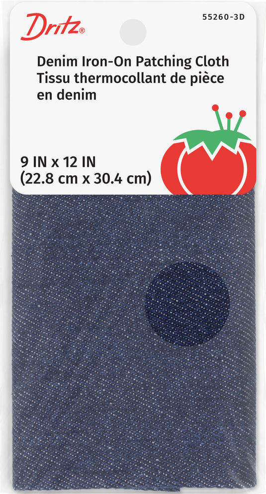 55260-3D|Dritz Denim Iron-On Patches, 9