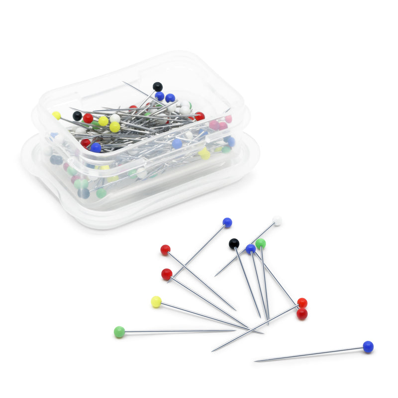 Load image into Gallery viewer, 182|Dritz 1-1/4" Glass Head Pins, Assorted, 100 pc