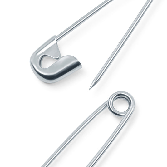 544100|Prym Safety Pins, Silver, Brass