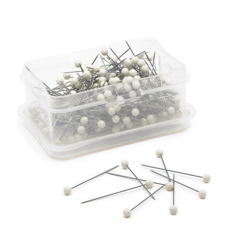 Load image into Gallery viewer, 111|Dritz 1-1/2" Long Color Ball Pins, White, 250 pc