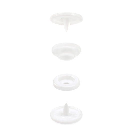 11179|Dritz 1/2" Plastic Snaps, White, 60 Sets