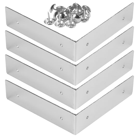 44791-65|Dritz Smooth Right Angle Corners, Large, Nickel, 4 pc