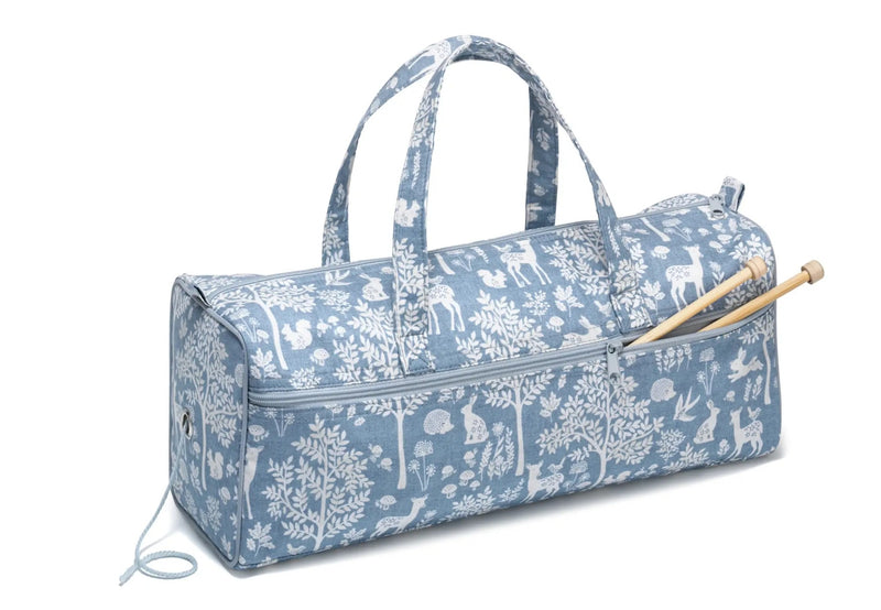 Cargue la imagen en el visor de la galería, 612655|Prym Dachshund Needlework Project Bag &amp; Organizer, Blue Woodland
