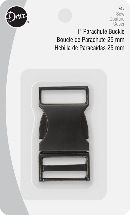490|Dritz 1" Parachute Buckle, Black