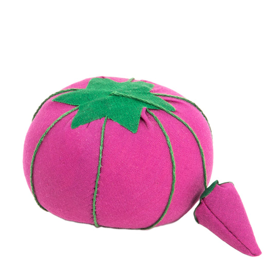 27520|Dritz Sew 101 Tomato Pin Cushion with Strawberry Emery, 2-3/4", Assorted Colors