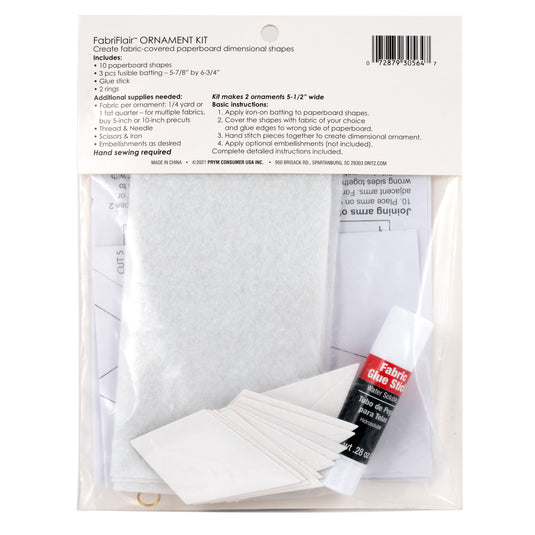 653678|Dritz FabriFlair Ornament Kit Star