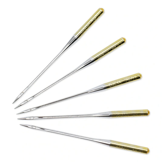 154340|Prym Stretch Sewing Machine Needles, Sizes 11 &14, No. 75 + 90,  5 PC