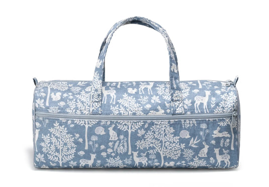 612655|Prym Dachshund Needlework Project Bag & Organizer, Blue Woodland