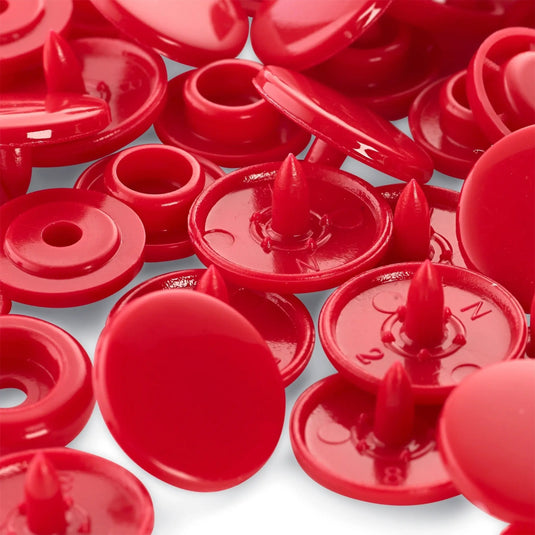 393138|Prym Non-Sew Color Snaps 12.4 mm, 30 pc, Red