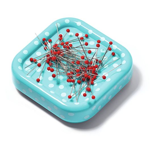 60112|Prym Magnetic Pin Cushion with 100 Glass Head Pins