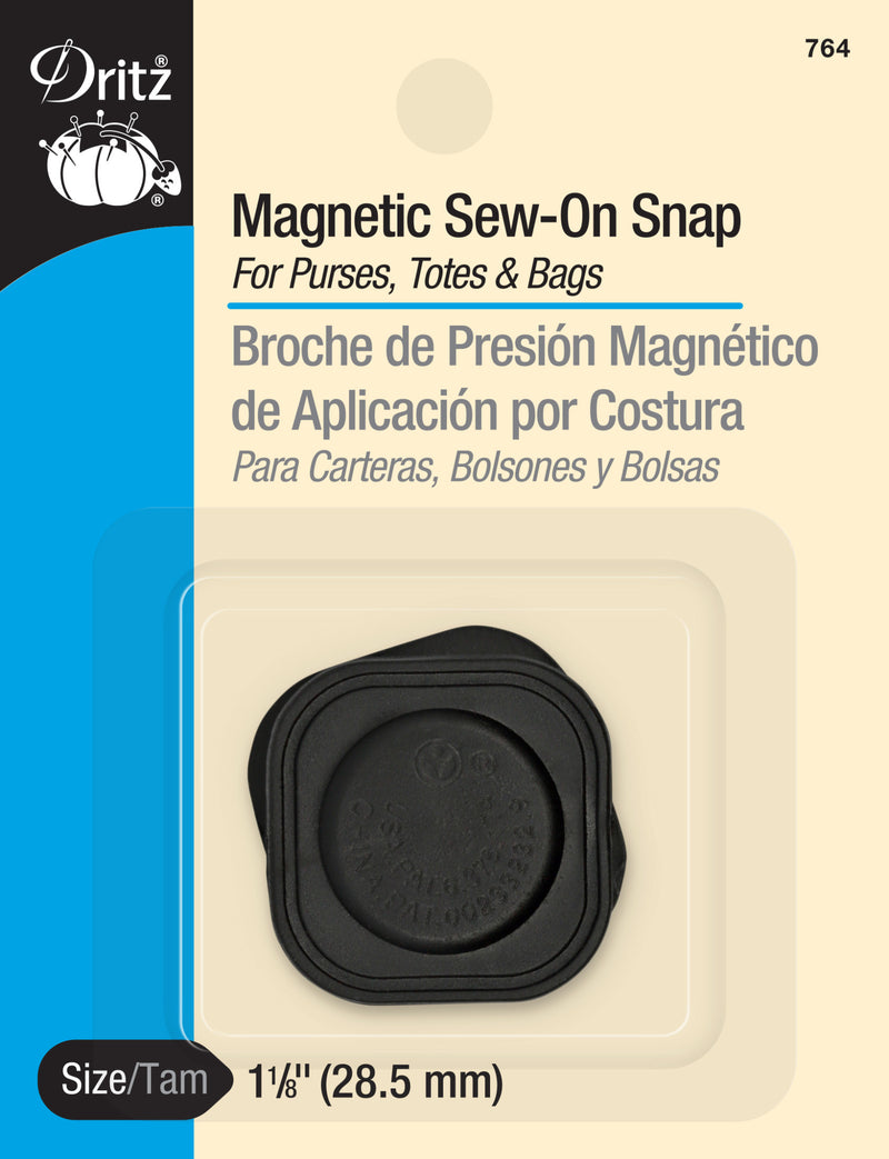 Load image into Gallery viewer, 764|Dritz Magnetic Square Sew-On Snap, 1 Set, Black