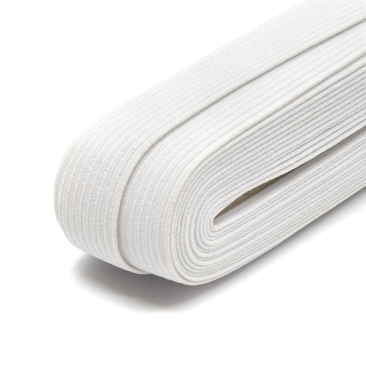 11532XW|Dritz 1/2" Braided Elastic, 9 Yard, White