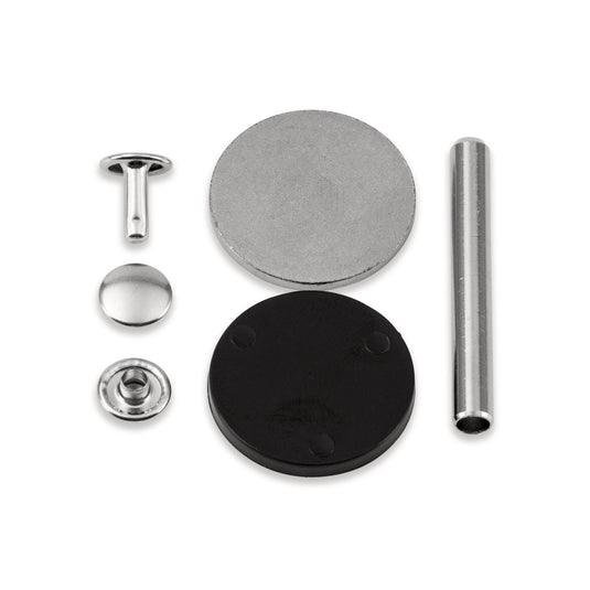 403171|Prym RIVETS Tubular 9 mm /4-6 mm refill silver 20pc