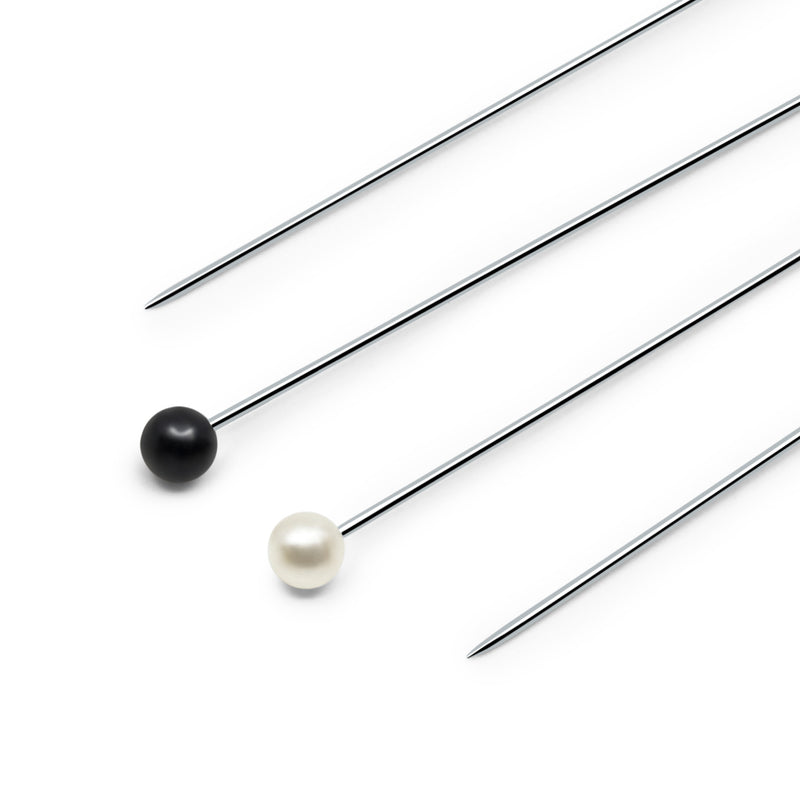 Load image into Gallery viewer, 29|Dritz 2" Corsage and Boutonniere Pins, Black &amp; White, 40 pc
