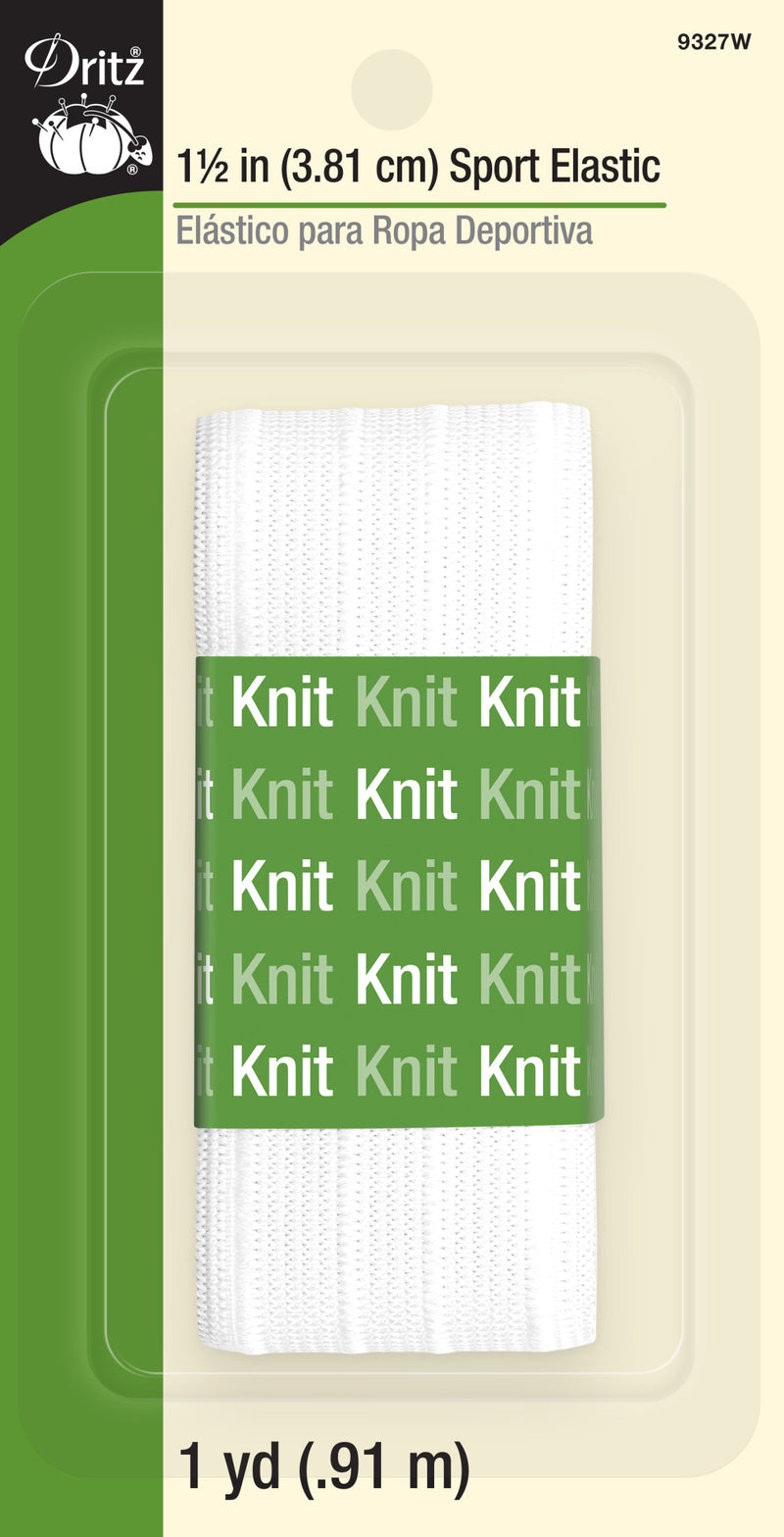 Cargue la imagen en el visor de la galería, 9327W|Dritz 1-1/2" Sport Elastic, White, 1 yd