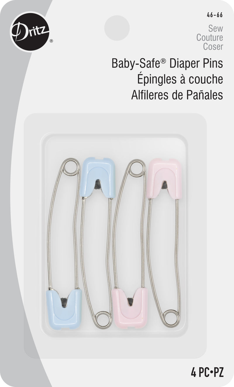 Load image into Gallery viewer, 46-66|Dritz Pastel Baby-Safe Diaper Pins, 4 Count, Assorted Colors