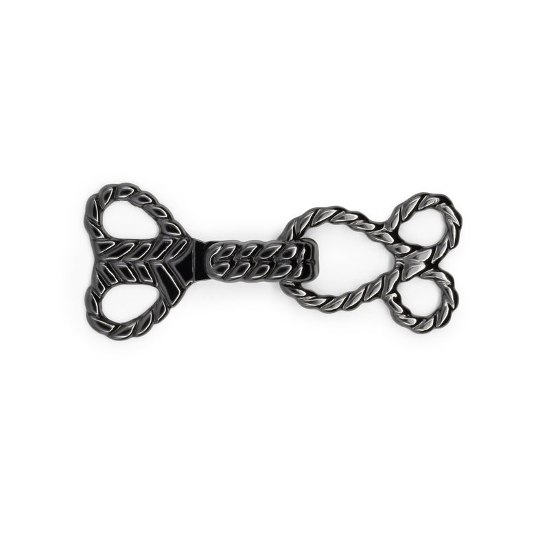 Load image into Gallery viewer, 439-33|Dritz Decorative Hooks &amp; Eyes, 2 Sets, Gunmetal