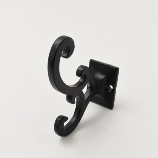 47084|Dritz Metal Scroll Wall Hook, Black
