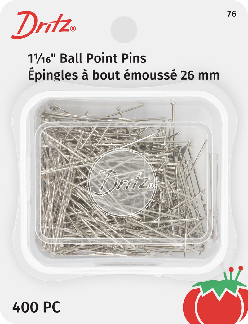 Chargez l'image dans la visionneuse de la galerie, 76|Dritz 1-1/16" Ball Point Pins, Nickel, 400 pc