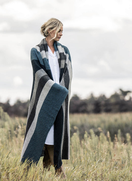 BSF-202308|Blue Sky Fibers Berkley Blanket Pattern, Free PDF Pattern