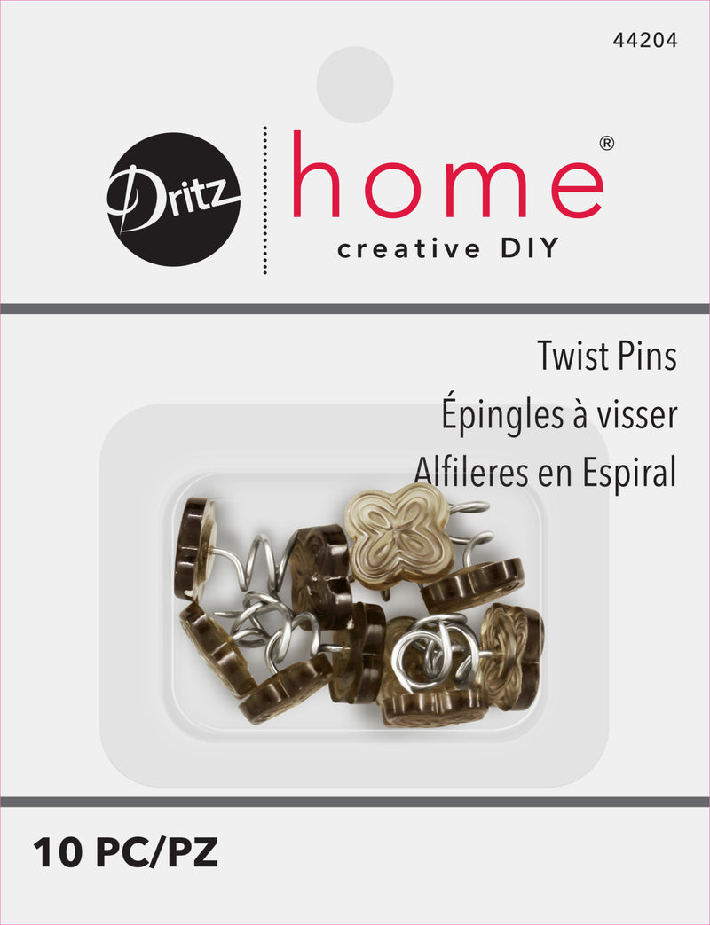 Cargue la imagen en el visor de la galería, 44204|Dritz Twist Pins, Smoke, 10 pc