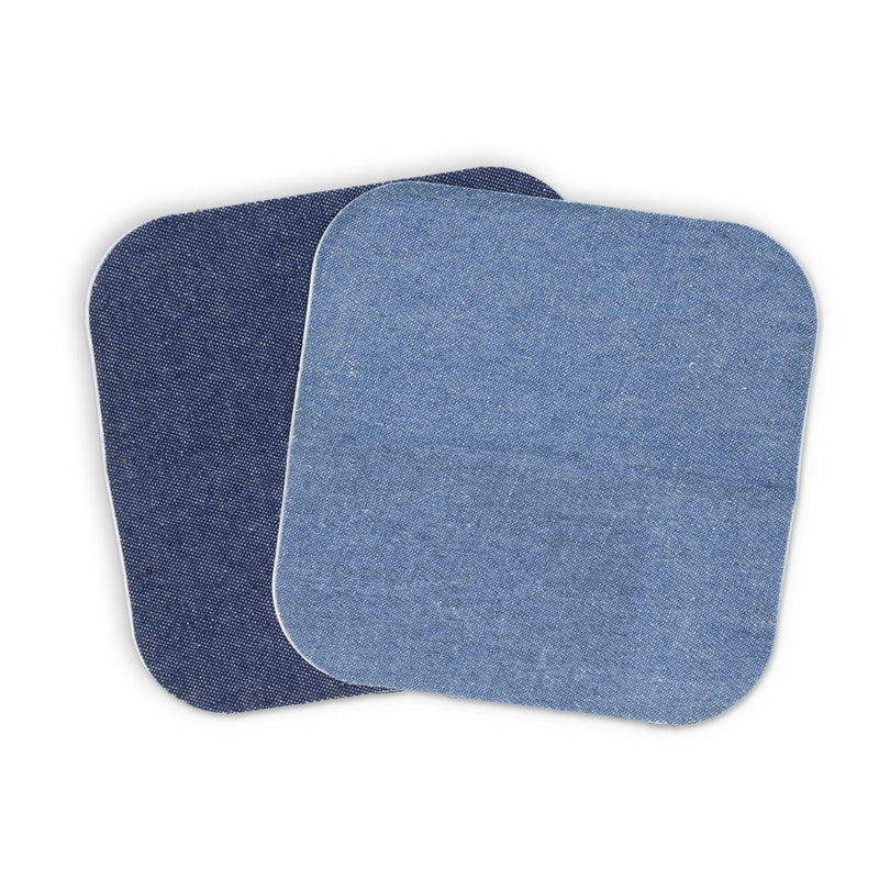 Load image into Gallery viewer, 55278|Dritz Self-Stick Temporary Denim Patches, 5" x 5", Assorted, 2 pc