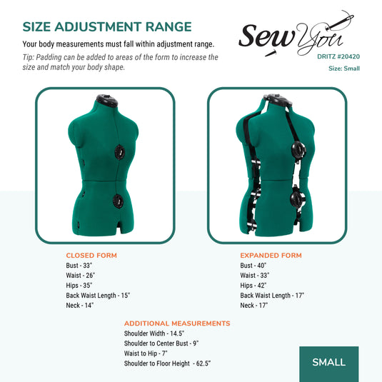 adjustable dress form Dritz Sew You Adjustable Dress Form – Prym Americas