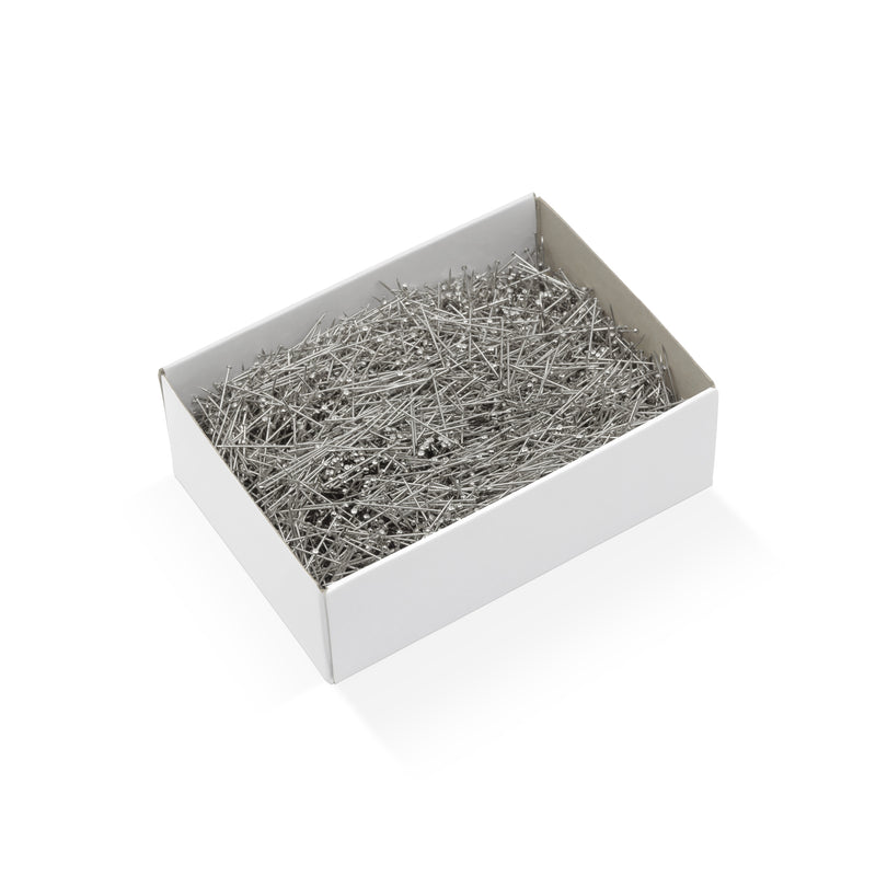 Cargue la imagen en el visor de la galería, 110700|Prym Extra-Fine Pleating Pins, Size 12, Nickel, 1/2 lb