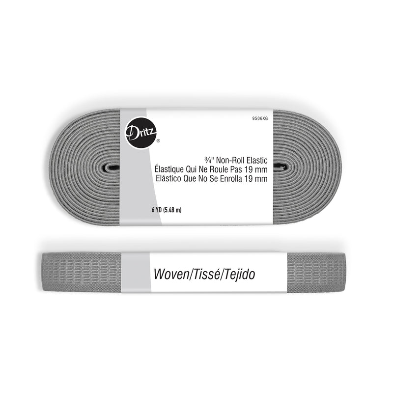 Cargue la imagen en el visor de la galería, 9506XG|Dritz 3/4" Non-Roll Elastic, Gray, 6 yd