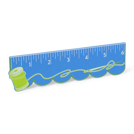5119|Dritz 6" Wooden Ruler, Thread Spool