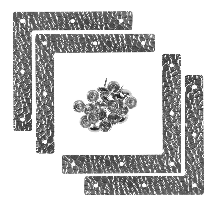 Load image into Gallery viewer, 44795-65|Dritz Textured Campaign Corners, Large, Nickel, 4 pc