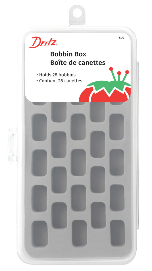 509|Dritz Bobbin Box, Stores 28 Bobbins