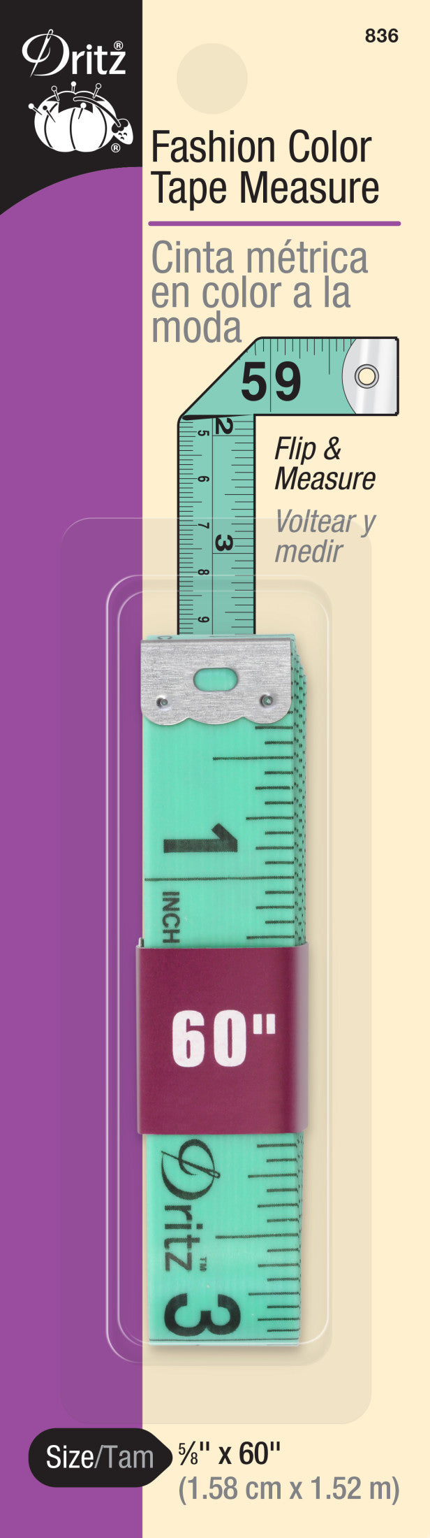 Load image into Gallery viewer, 836|Dritz 60" Fashion Color Tape Measure, Assorted Colors