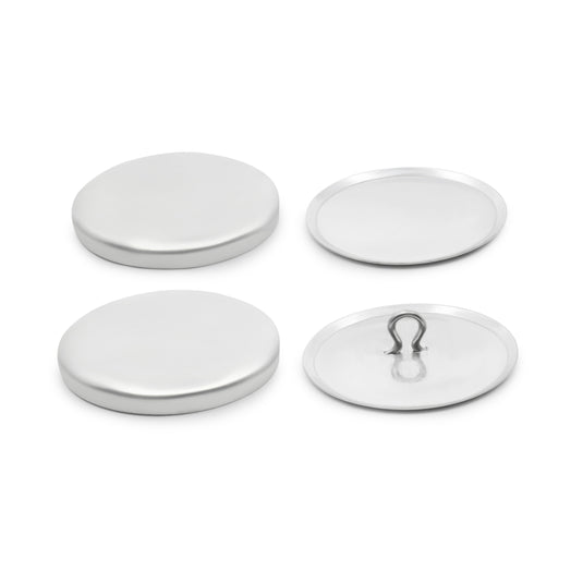 114-45|Dritz 1-1/8" Craft Cover Button Kit, 10 Sets, Nickel