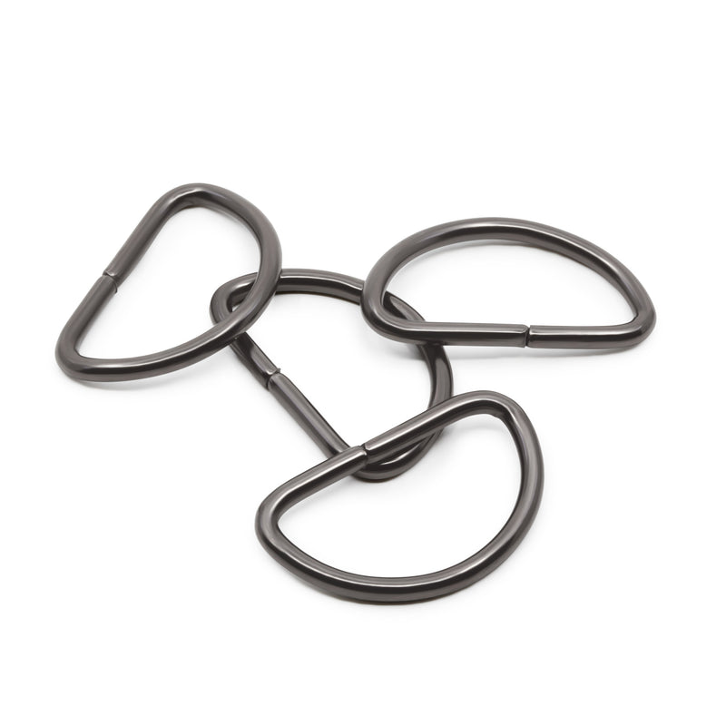 Load image into Gallery viewer, 117-114-1|Dritz 1-1/4" D-Rings, Black, 4 pc