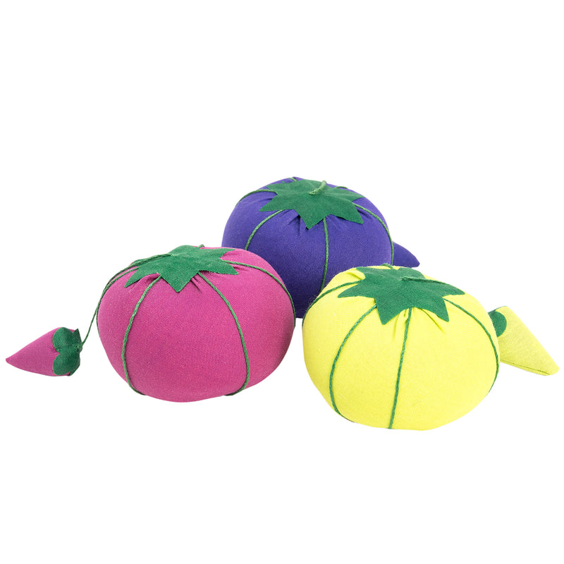 Load image into Gallery viewer, 27520|Dritz Sew 101 Tomato Pin Cushion with Strawberry Emery, 2-3/4", Assorted Colors