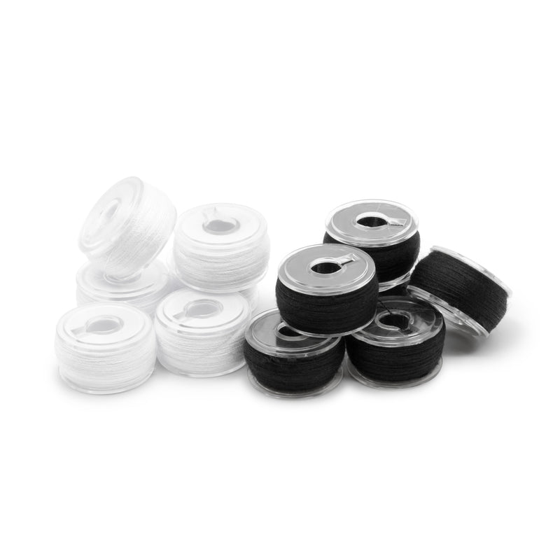Load image into Gallery viewer, 940|Dritz Class 15 Reusable Bobbins, Black &amp; White, 12 pc
