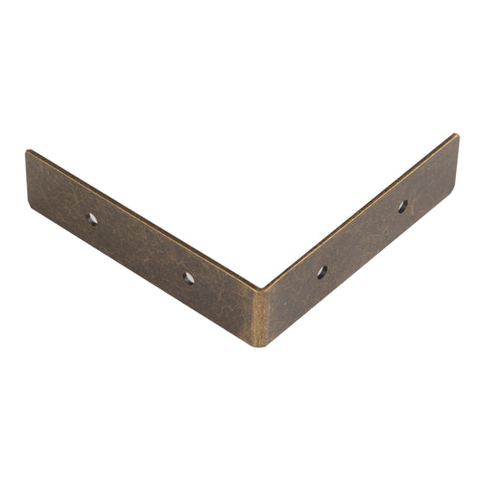 44790-38|Dritz Smooth Right Angle Corners, Small, Antique Brass, 4 pc