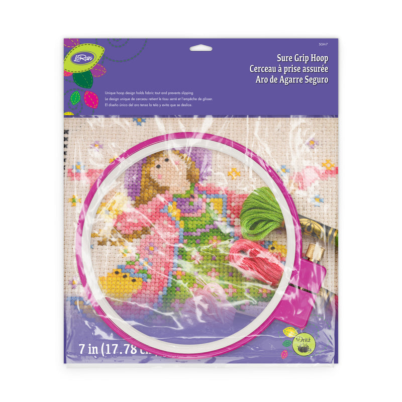 Load image into Gallery viewer, SGH-7|LoRan Sure Grip Hoop, Holds Fabric, Size 7
