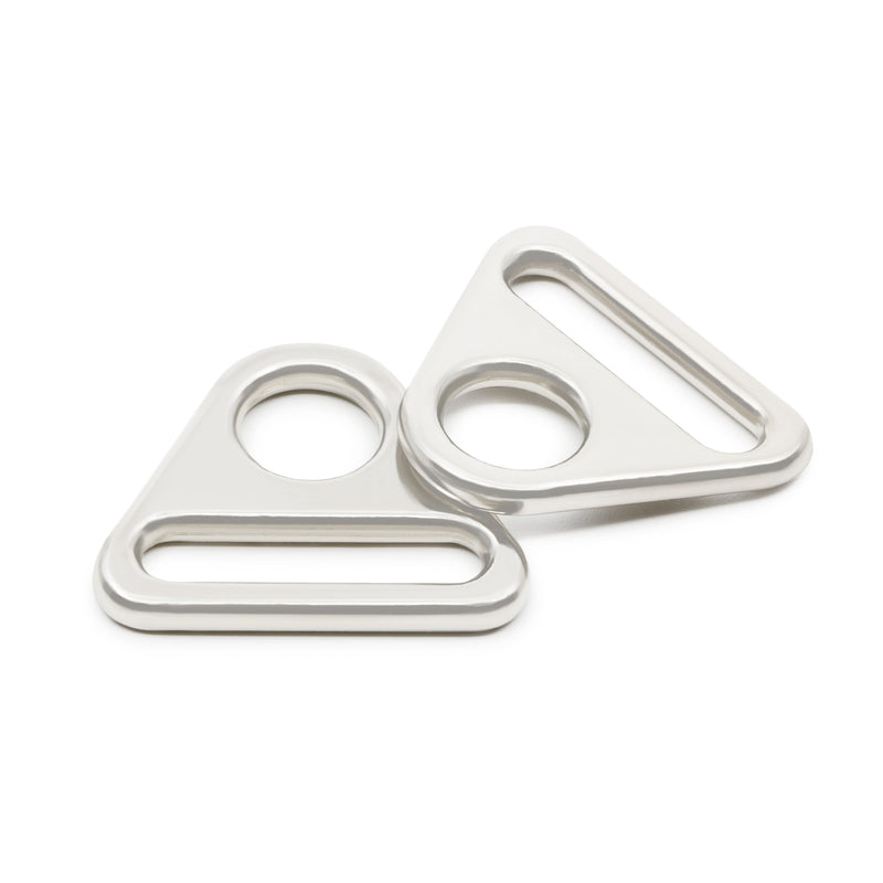 Load image into Gallery viewer, 738-65|Dritz 1" Triangle Rings, Nickel, 2 pc
