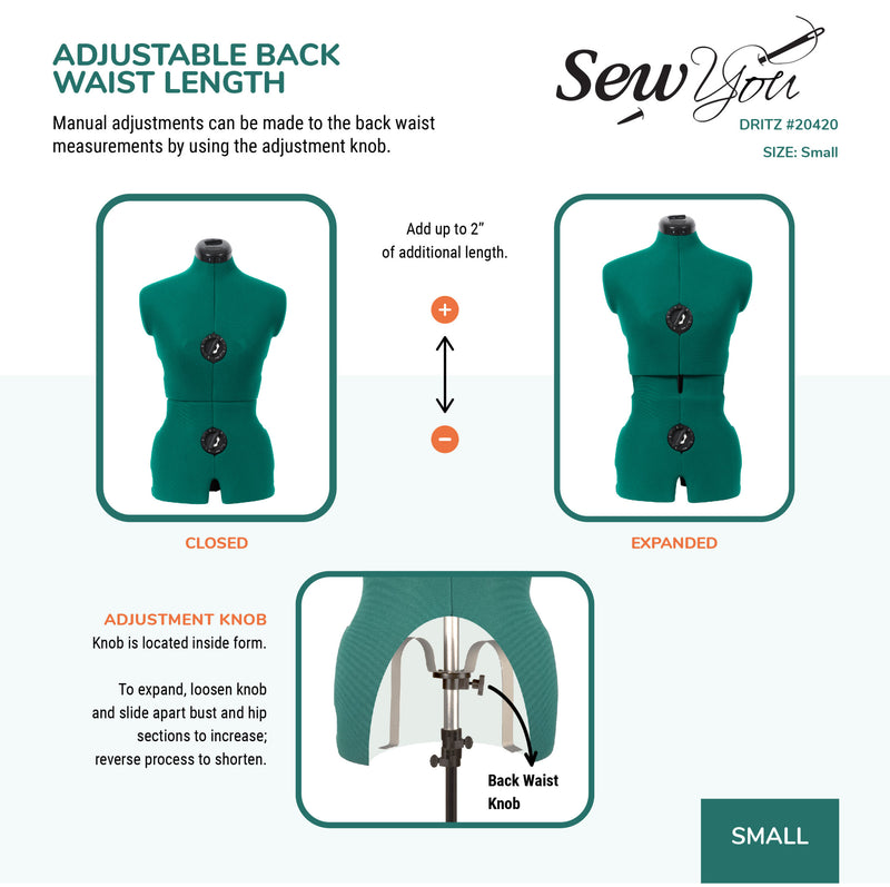 Load image into Gallery viewer, 20420|Dritz Sew You Adjustable Dress Form, Small