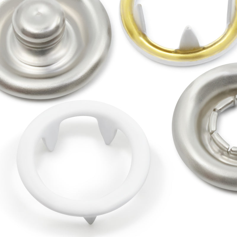 Load image into Gallery viewer, 16-9|Dritz 7/16" Snap Fasteners, 7 Sets, White