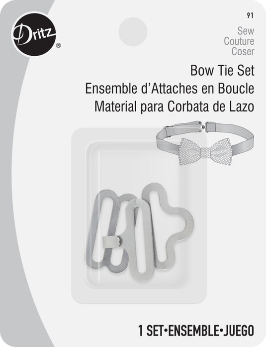 91|Dritz Bow Tie Set, 1 Set, Nickel